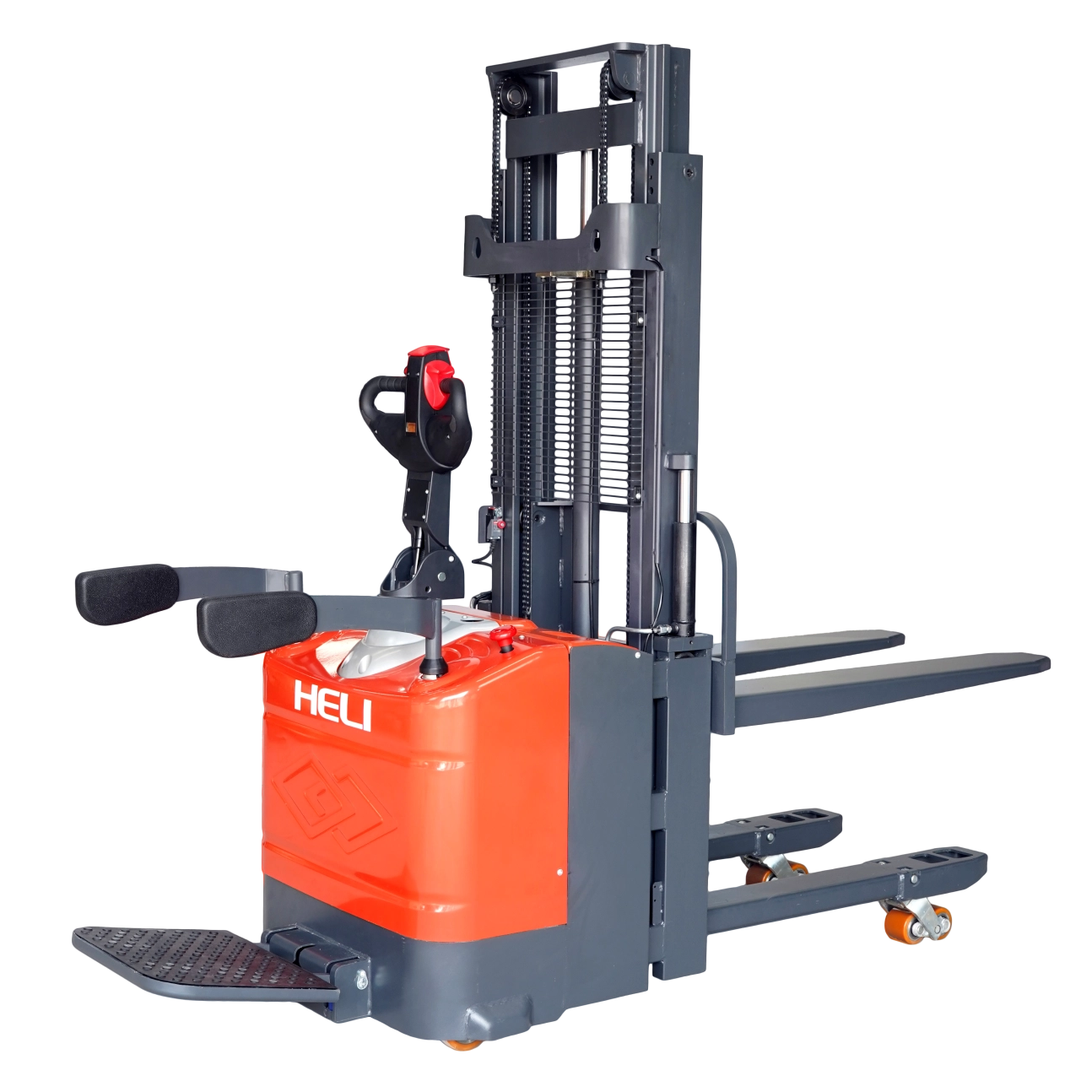 Everlift 1.5t 3-3.5m camión de pie doble elevador Elemento eléctrico apilador de elevación de elevación de elevación 